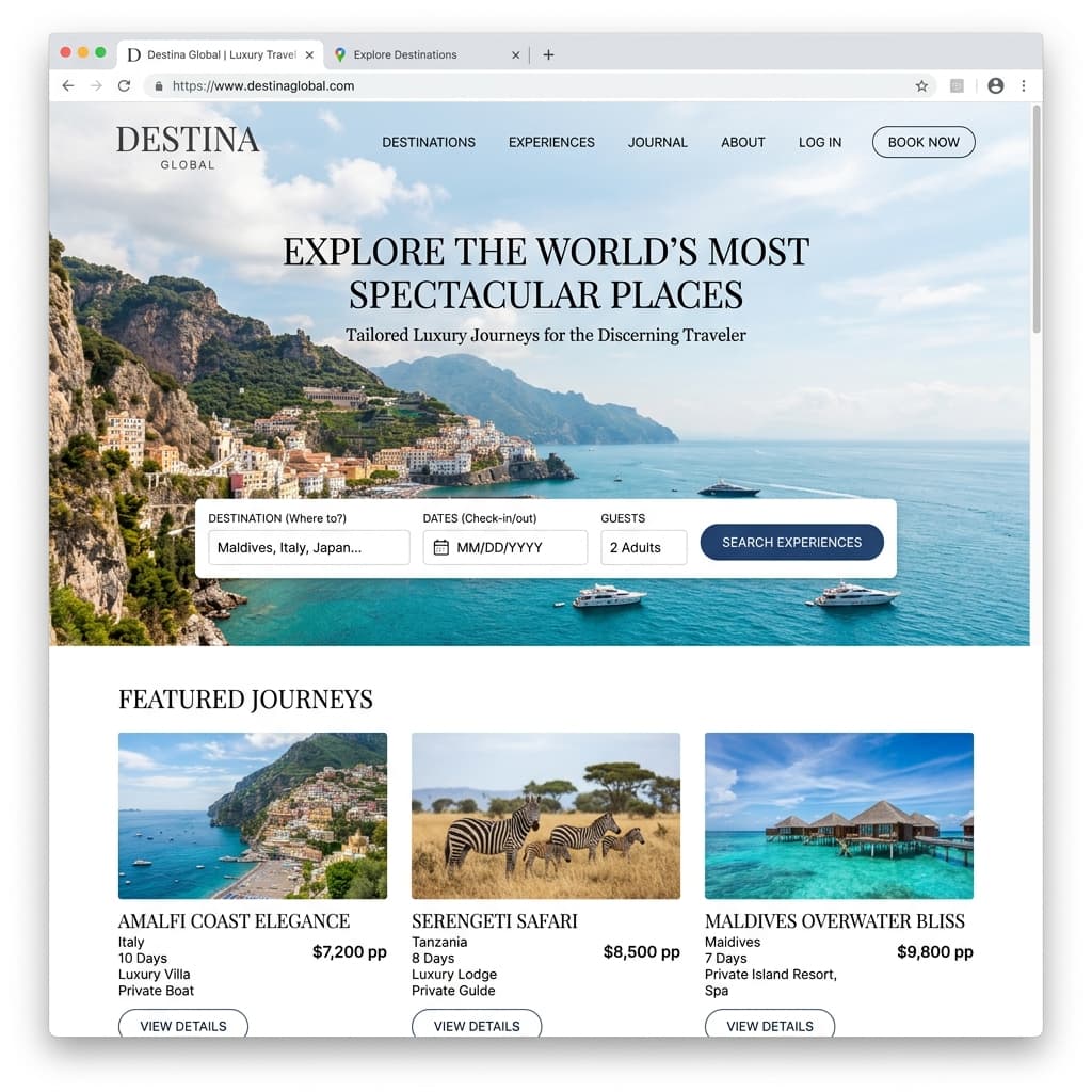 ✈️ Website untuk Travel & Tour Guide